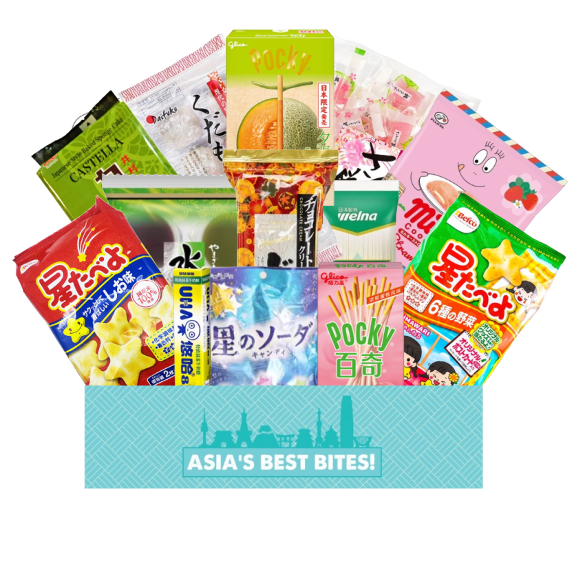Oisoy subscription box exploding with asian snacks