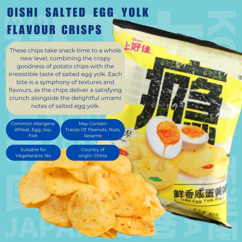 Oishi Salted Egg Yolk Crisps