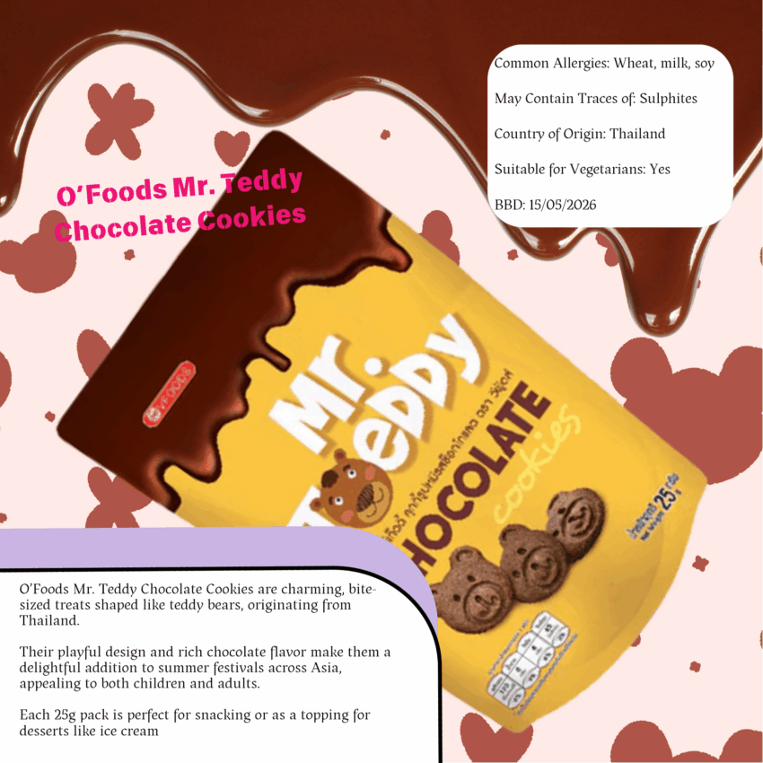 Article about Mr Teddy Chocolate Cookies
